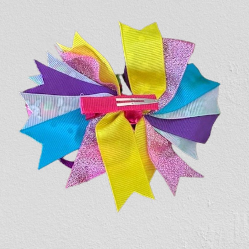Purple Easter Bunny Deluxe Bow - Picture 2 of 2